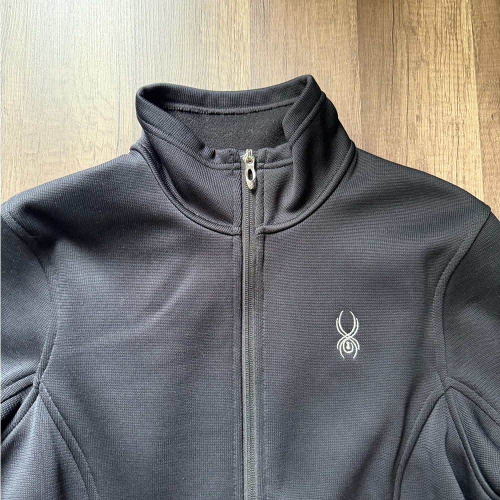 Women's Spyder Core Sweater Full Zip Fleece Lined Size Large Purple Style 2323 - Picture 2 of 5